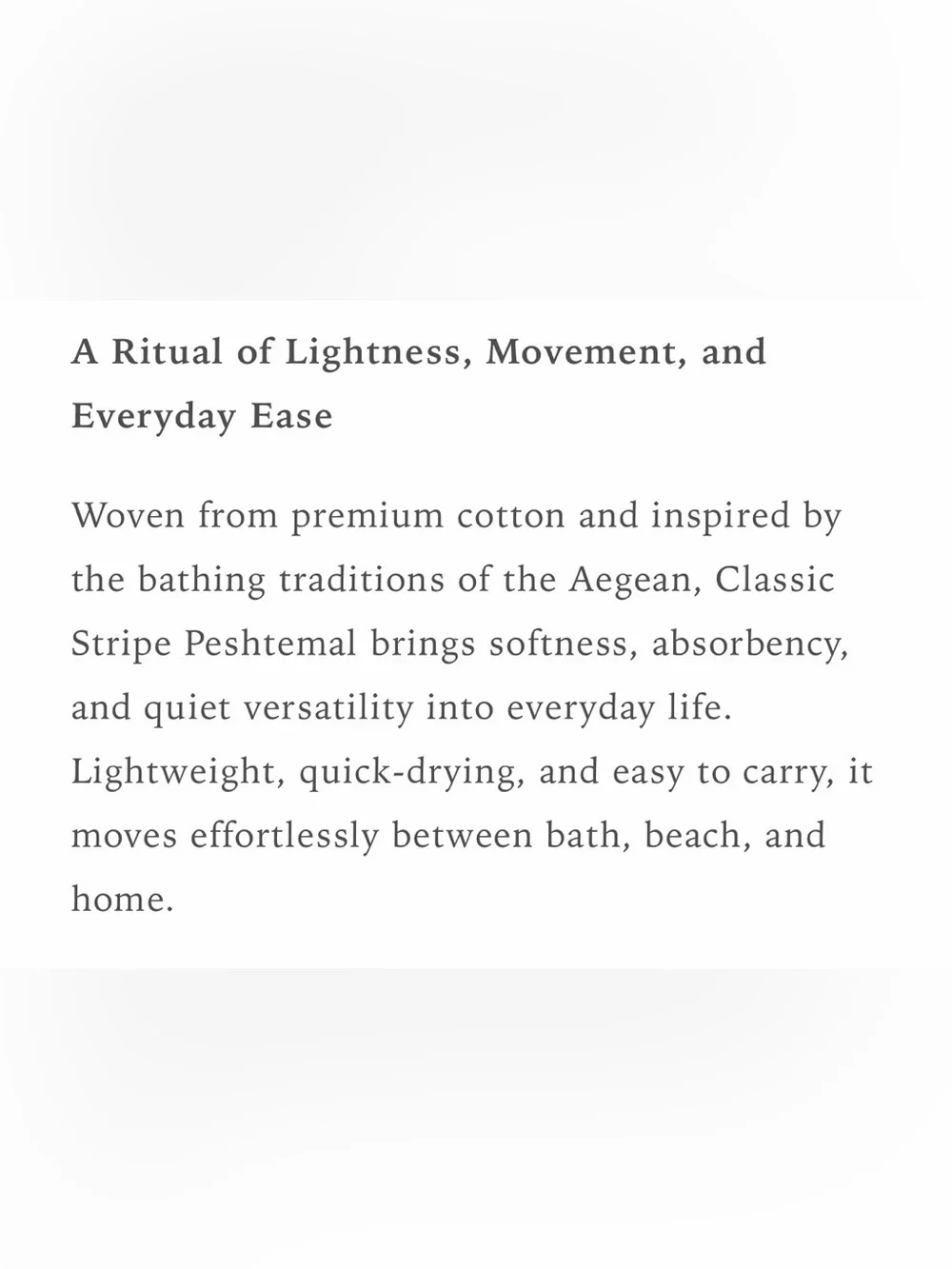 NEW! Classic Stripe Peshtemal